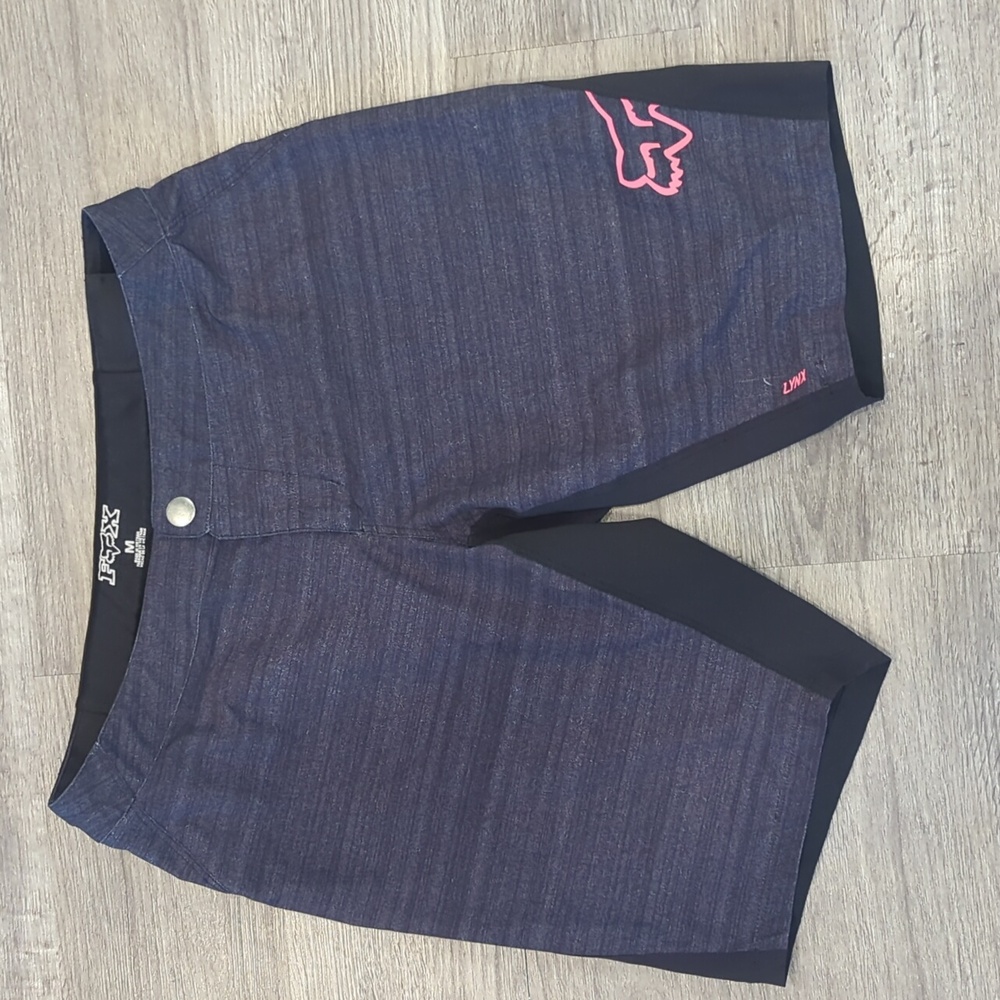 Fox Racing Gray and Pink Mountain Bike Shorts